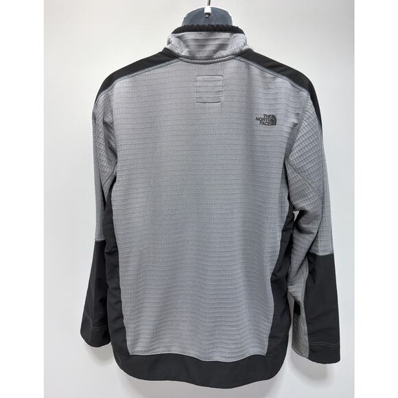 North Face Mountain Athletic Jacket Mens L Full Zip Thermal Fleece Lined Gray - Picture 2 of 7